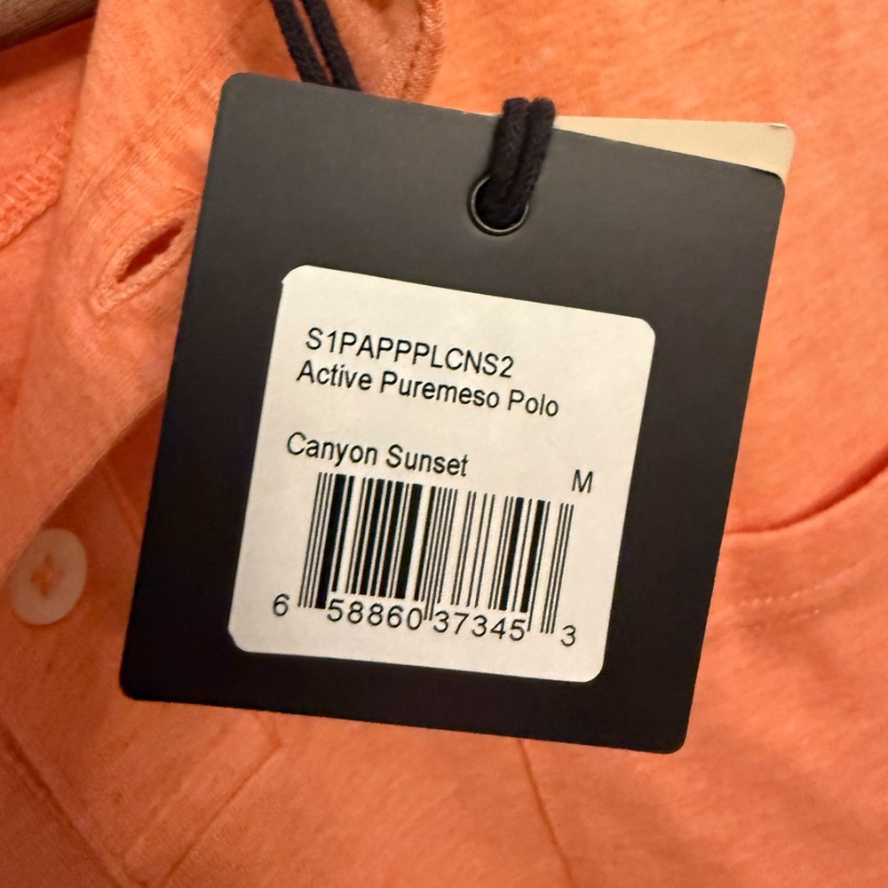 The Normal Brand NWT Active Puremeso Polo in "Canyon Sunset" - Picture 7 of 10